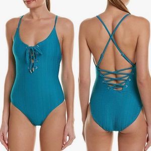 Red Carter The Wave One-Piece Swimsuit M